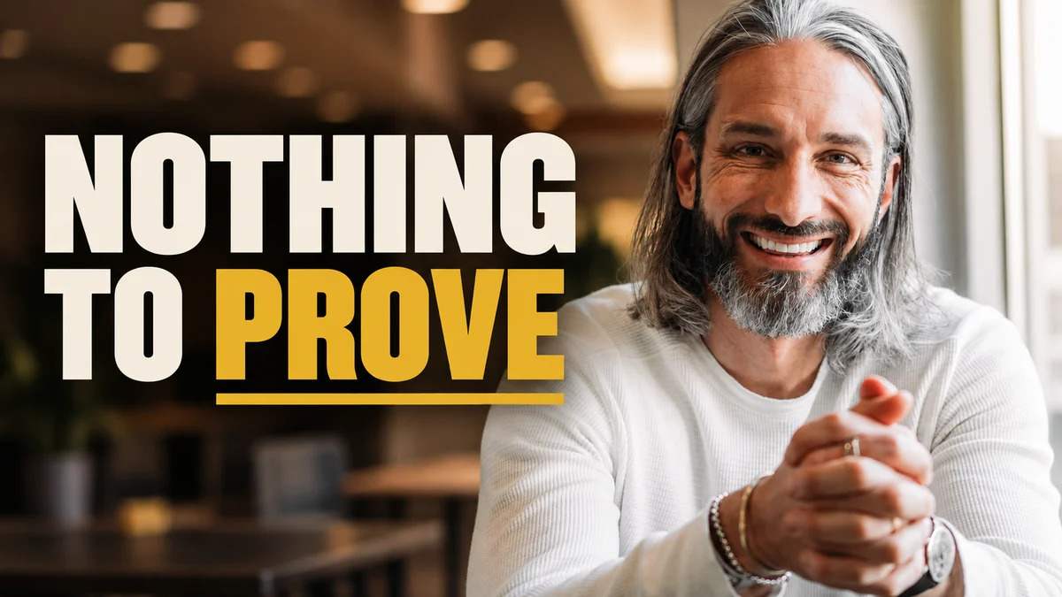 Garrett smiling: Nothing to prove