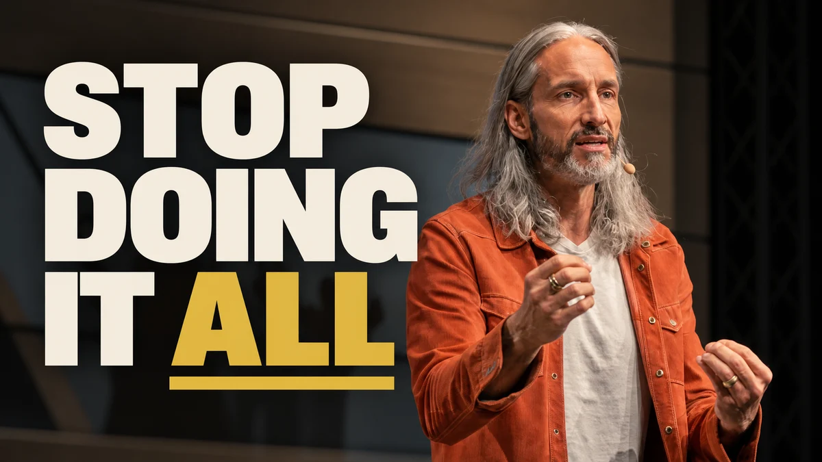 Garrett speaking: Stop doing it all