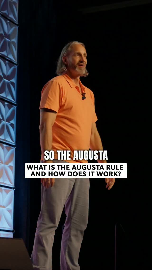 Garrett explaining the Augusta Rule